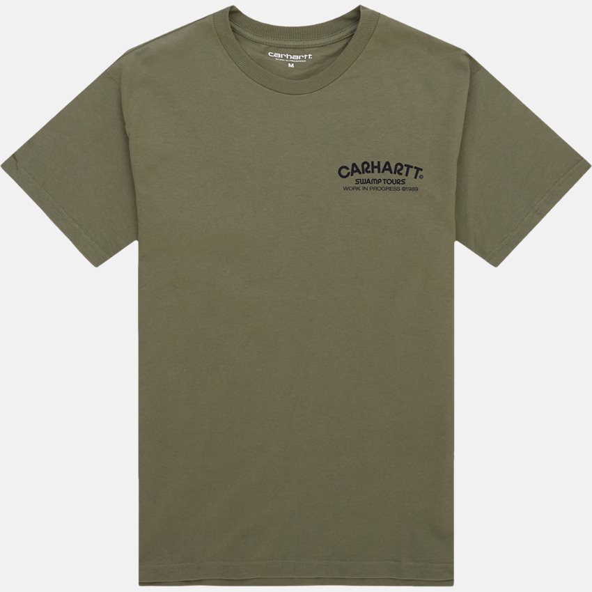 Carhartt WIP T-shirts S/S SWAMP TOURS T-SHIRT I031762 DOLLAR GREEN